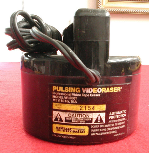 Sonar radio pulsing videoraser - sonar,